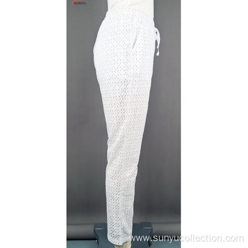 Ladie's woven cotton pants